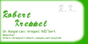 robert kreppel business card